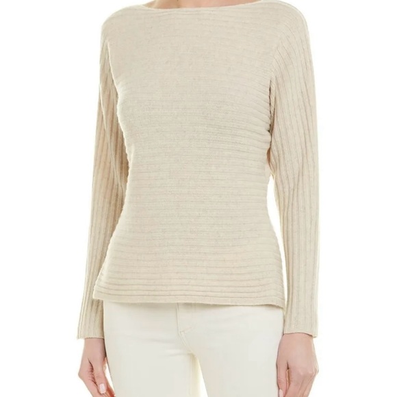 Vince Knit Cream Sweater with Back Tie Sz XS - Picture 6 of 7